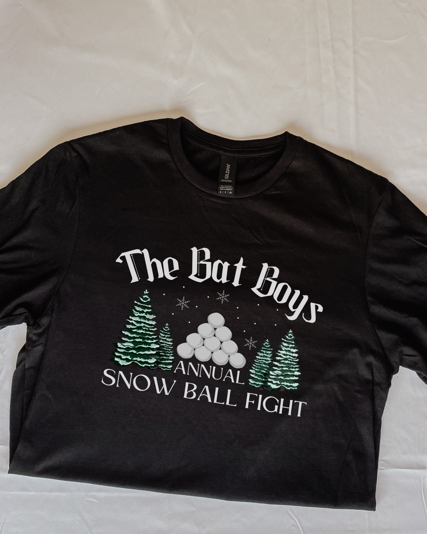 Bat Boys snowball fight t-shirt