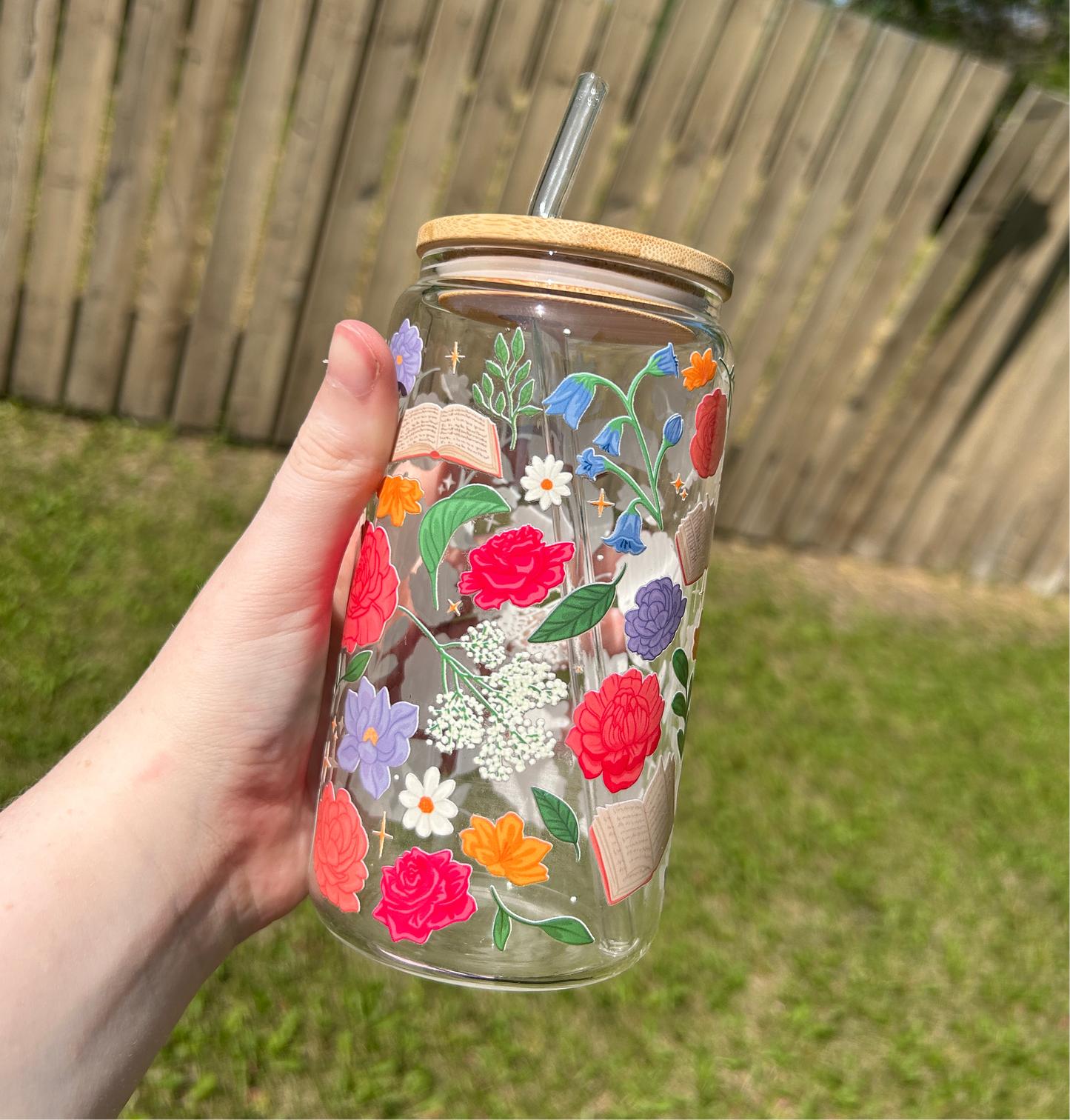 Full Bloom Glass can