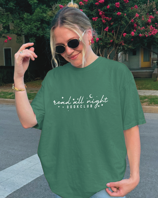 Read all night bookclub t-shirt